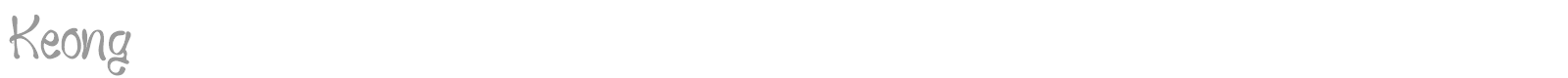 Keong font preview